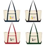 JH3225 Large Cotton Canvas Sailing Tote With Custom Imprint